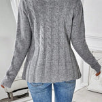 Women's Cable Knit Cinched Cardigan