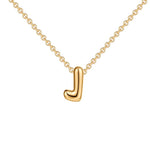 Initial Bubble Charm Necklace