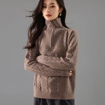The Marlowe Zip Cashmere Sweater
