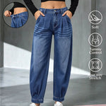 Women's Relaxed Tapered Denim Trousers