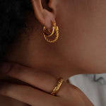 Ivy Double Loop Earrings