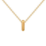 Initial Bubble Charm Necklace