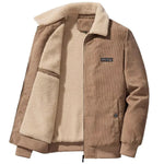 Men's Textured Sherpa Lined Jacket