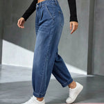 Women's Relaxed Tapered Denim Trousers