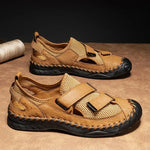 Luca Velcro Leather Sandals