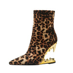 Starlit Wolf Leopard Boots
