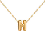 Initial Bubble Charm Necklace