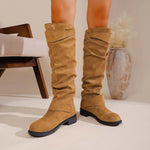 Blair Buckled Suede Boots