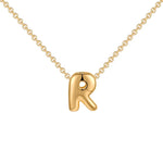 Initial Bubble Charm Necklace