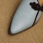 Lotus Suede Heels