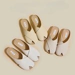 Elena Criss-Cross Leather Mules