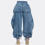 Ella Drawstring Cargo Jeans