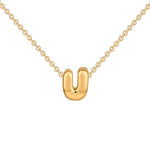 Initial Bubble Charm Necklace