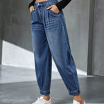 Women's Relaxed Tapered Denim Trousers