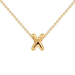 Initial Bubble Charm Necklace