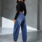 Women's Relaxed Tapered Denim Trousers