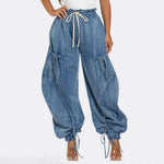 Ella Drawstring Cargo Jeans