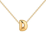 Initial Bubble Charm Necklace