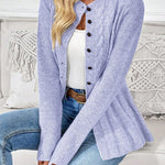 Women's Cable Knit Cinched Cardigan