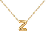 Initial Bubble Charm Necklace