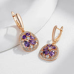 Royal Orchid Drop Earrings