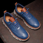 Crest Leather Sneakers