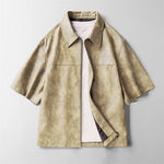 Ronan Leather Overshirt