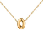 Initial Bubble Charm Necklace
