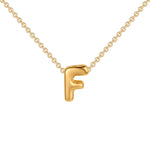 Initial Bubble Charm Necklace