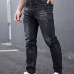 Derek Distressed Skinny Jeans