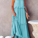 Capri Ruffle Maxi Dress