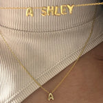 Initial Bubble Charm Necklace