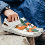 Caspian Hollow Leather Sandals