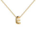 Initial Bubble Charm Necklace