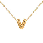 Initial Bubble Charm Necklace