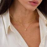 Initial Bubble Charm Necklace