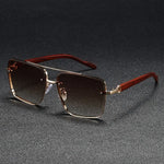 Beckett Square Wood Sunglasses