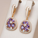 Royal Orchid Drop Earrings