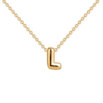 Initial Bubble Charm Necklace