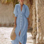 Zeagoo Women's Boho Chic 100% Cotton Maxi Dress