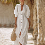 Zeagoo Women's Boho Chic 100% Cotton Maxi Dress