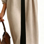 Zeagoo Women's Casual Buckle Accent Straight Cut Dress