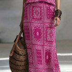 Romantic Vacation Style Printed 2-Piece Set