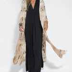 Elegant Tie-dye Sleeveless Maxi Dress