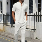 Men's Relaxed Short Sleeve Two Piece Set