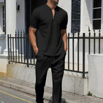 Men's Relaxed Short Sleeve Two Piece Set