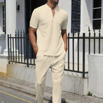 Men's Relaxed Short Sleeve Two Piece Set