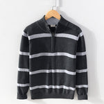 Hiro Cotton Quarter-Zip Sweater
