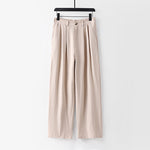 Milo Mid-Rise Linen Trousers