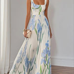 Fiora | Robe plissée d'été à imprimé fleuri romantique
